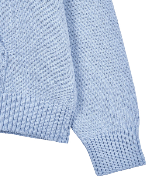 Bb' BENETTON(ビーフラットベネトン)の「ビッグビビ ニットフード (Sky Blue)(パーカー・レディース・その他・ONE SIZE)」の7枚目の写真