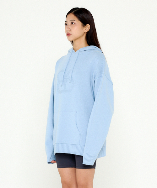Bb' BENETTON(ビーフラットベネトン)の「ビッグビビ ニットフード (Sky Blue)(パーカー・レディース・その他・ONE SIZE)」の9枚目の写真