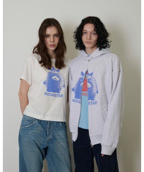 JOEGUSH（ジョーガッシュ）の「ロックダックTシャツ（ホワイト）（Tシャツ/カットソー・レディース・その他・ONE SIZE）」の3枚目の写真