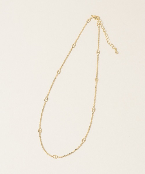 A part by(アパートバイ)の「アンカーチェーンネックレス(ネックレス・レディース・シルバー/ゴールド・FREE)」の3枚目の写真