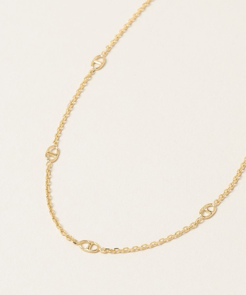 A part by(アパートバイ)の「アンカーチェーンネックレス(ネックレス・レディース・シルバー/ゴールド・FREE)」の4枚目の写真