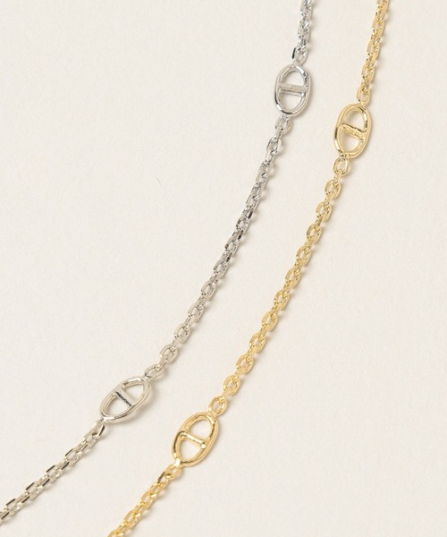 A part by(アパートバイ)の「アンカーチェーンネックレス(ネックレス・レディース・シルバー/ゴールド・FREE)」の8枚目の写真