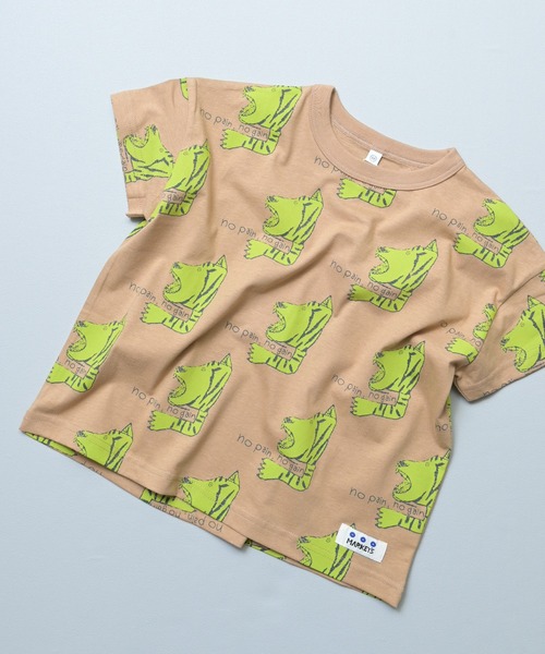 MARKEY'S(マーキーズ)の「総柄ワイド半袖Tシャツ(Tシャツ/カットソー・キッズ・グリーン系その他/クリーム/チャコール/ブラック系その他/ベージュ系その他/ライトピンク/ホワイト系その他/イエロー系その他/ブルー/ピンク系その他・M/S/XS/LL/L)」の13枚目の写真