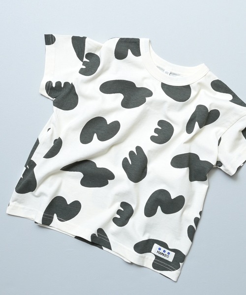 MARKEY'S(マーキーズ)の「総柄ワイド半袖Tシャツ(Tシャツ/カットソー・キッズ・グリーン系その他/クリーム/チャコール/ブラック系その他/ベージュ系その他/ライトピンク/ホワイト系その他/イエロー系その他/ブルー/ピンク系その他・M/S/XS/LL/L)」の15枚目の写真