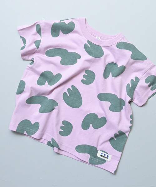 MARKEY'S(マーキーズ)の「総柄ワイド半袖Tシャツ(Tシャツ/カットソー・キッズ・グリーン系その他/クリーム/チャコール/ブラック系その他/ベージュ系その他/ライトピンク/ホワイト系その他/イエロー系その他/ブルー/ピンク系その他・M/S/XS/LL/L)」の17枚目の写真