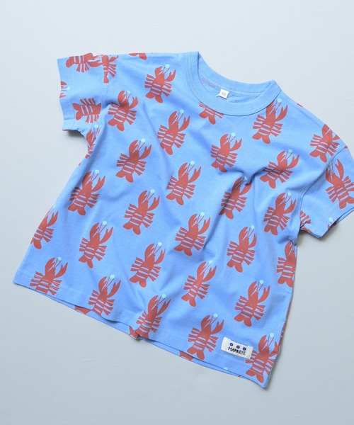 MARKEY'S(マーキーズ)の「総柄ワイド半袖Tシャツ(Tシャツ/カットソー・キッズ・グリーン系その他/クリーム/チャコール/ブラック系その他/ベージュ系その他/ライトピンク/ホワイト系その他/イエロー系その他/ブルー/ピンク系その他・M/S/XS/LL/L)」の21枚目の写真