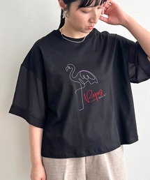 LHELBIE（レルビエ）の「シアースリーブプリントT（Tシャツ/カットソー）」