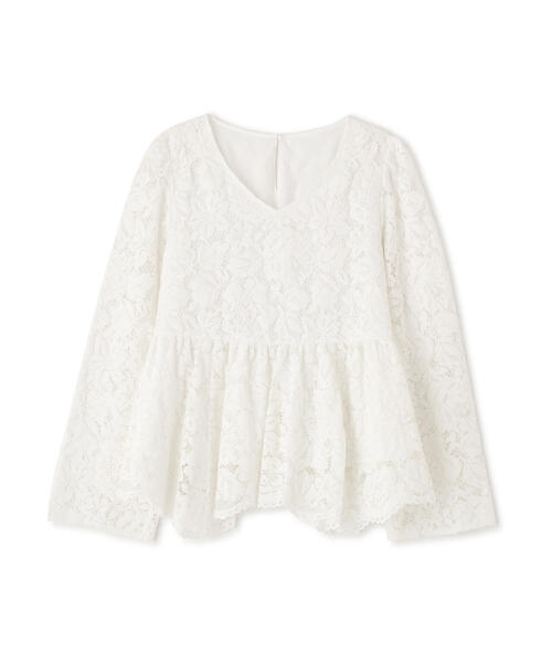 PROPORTION BODY DRESSING(プロポーションボディドレッシング)の「<ウォッシャブル>レースペプラムブラウス / 1216110205(シャツ/ブラウス・レディース・ホワイト系その他/ブルー/ブラック・MEDIUM/SMALL)」の12枚目の写真