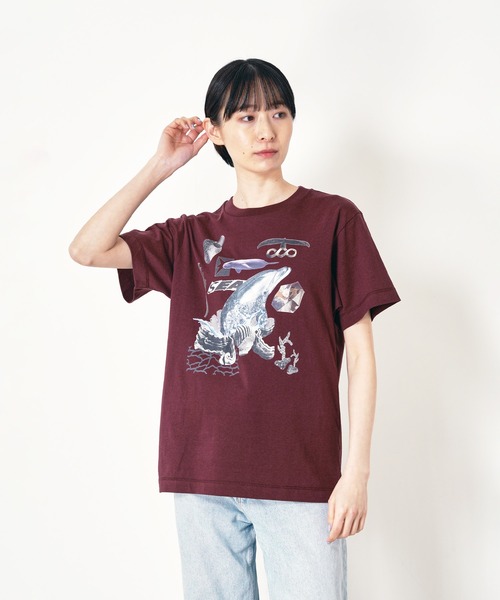 Common Noun(コモン ナウン)の「“SEA” Yumi Matsushita 半袖T(Tシャツ/カットソー・レディース・ボルドー/ホワイト/ブルー系その他/ブラック系その他/ピンク・XL/L/M)」の5枚目の写真