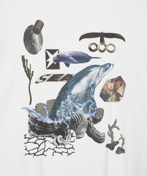 Common Noun(コモン ナウン)の「“SEA” Yumi Matsushita 半袖T(Tシャツ/カットソー・レディース・ボルドー/ホワイト/ブルー系その他/ブラック系その他/ピンク・XL/L/M)」の12枚目の写真