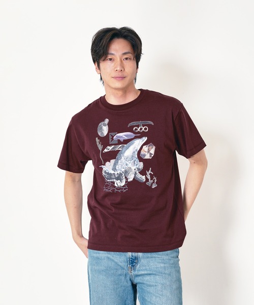 Common Noun(コモン ナウン)の「“SEA” Yumi Matsushita 半袖T(Tシャツ/カットソー・レディース・ボルドー/ホワイト/ブルー系その他/ブラック系その他/ピンク・XL/L/M)」の17枚目の写真