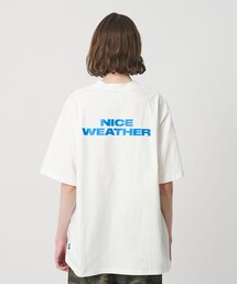 NICE WEATHER（ナイスウェザー）の「<NICE WEATHER>ロゴ Tシャツ 2（Tシャツ/カットソー）」