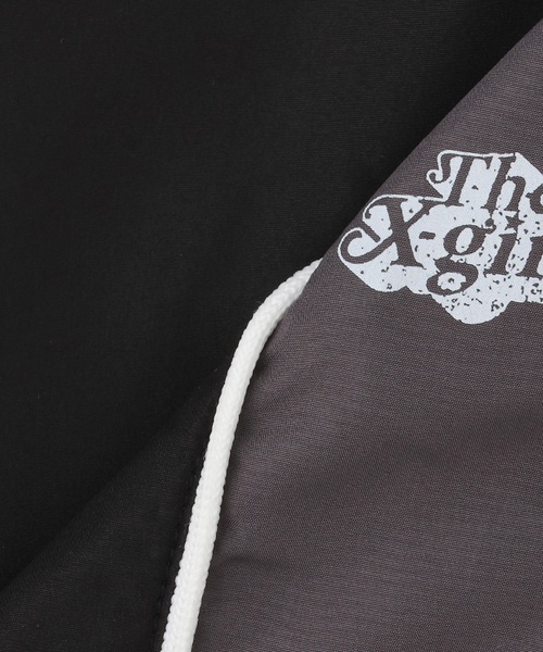 X-girl Stages（エックスガールステージス）の「サイド切替ロゴパンツ（その他パンツ・キッズ・ブラック/ラベンダー・130cm/140cm/90cm/110cm/100cm/120cm）」の9枚目の写真