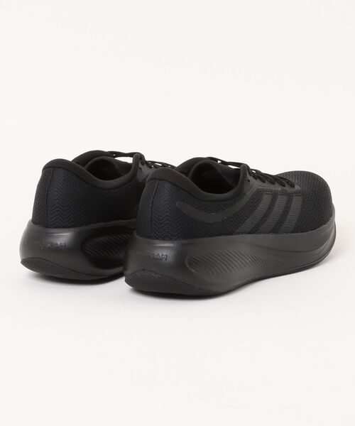 adidas(アディダス)の「adidas アディダス RESPONSE RUNNER 2【軽量】メンズスニーカー ランニングシューズ(レスポンスランナー2) KJ1737 コアブラック/コアブラック/グレーファイブ(スニーカー・メンズ・ブラック×ブラック・25.5cm/26.0cm/26.5cm/27.0cm/27.5cm/28.0cm/28.5cm/29.0cm/30.0cm/31cm)」の2枚目の写真