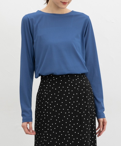 Honeys(ハニーズ)の「シアーTシャツ(Tシャツ/カットソー・レディース・ホワイト系その他/アイボリー/ブルー/ブラック/ライム・L/M/LL/S)」の7枚目の写真