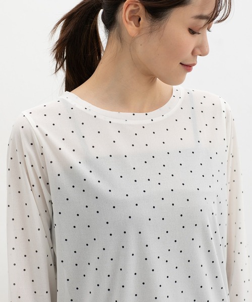 Honeys(ハニーズ)の「シアーTシャツ(Tシャツ/カットソー・レディース・ホワイト系その他/アイボリー/ブルー/ブラック/ライム・L/M/LL/S)」の15枚目の写真