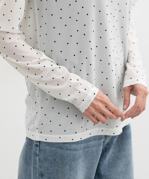 Honeys(ハニーズ)の「シアーTシャツ(Tシャツ/カットソー・レディース・ホワイト系その他/アイボリー/ブルー/ブラック/ライム・L/M/LL/S)」の16枚目の写真