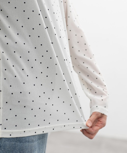 Honeys(ハニーズ)の「シアーTシャツ(Tシャツ/カットソー・レディース・ホワイト系その他/アイボリー/ブルー/ブラック/ライム・L/M/LL/S)」の18枚目の写真