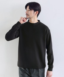 SPU（スプ）の「抗ピリング・防シワ・ウォッシャブル ハイポンチ長袖モックネックカットソー（Tシャツ/カットソー）」