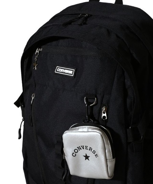 CONVERSE(コンバース)の「【CONVERSE】CV RUBBER PATCH BACKPACK / コンバース ラバーパッチロゴ バックパック(バックパック/リュック・メンズ・シルバーグレー/ベージュ/ブラック/アイボリー・FREE)」の17枚目の写真