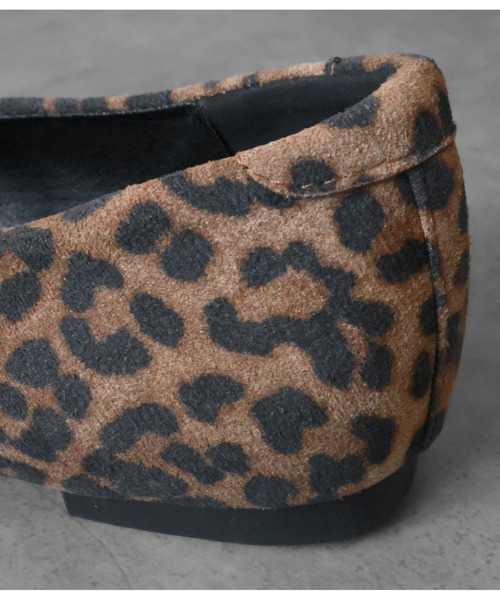 ad thie(アドティエ)の「メリージェーン フラットシューズ(パンプス・レディース・ブラック/レオパード・MEDIUM/LARGE)」の9枚目の写真