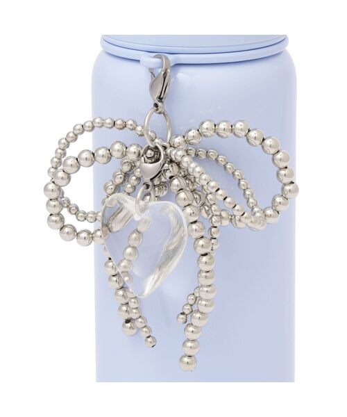 Francfranc（フランフラン）の「チャーム ステンレスボトル 350ml ブルー 水筒 マイボトル（水筒・レディース・ブルー・FREE）」の3枚目の写真