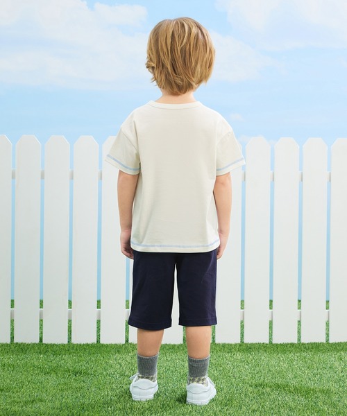 combimini(コンビミニ)の「デイリーTシャツ(マリン)(Tシャツ/カットソー・キッズ・オフホワイト/ネイビー・130/120/110/100/90/80)」の6枚目の写真