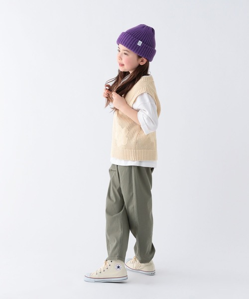 BAYFLOW（ベイフロー）の「[メンズとお揃い♪]テックリネンバレルパンツ(KIDS)（その他パンツ・キッズ・オフホワイト/カーキ/ブラック・150cm/130cm/110cm）」の16枚目の写真