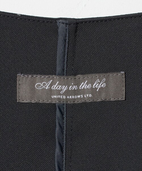 A DAY IN THE LIFE UNITED ARROWS(アデイインザライフユナイテッドアローズ)の「ツイル ノーカラー ブルゾン ‐ウォッシャブル‐<A DAY IN THE LIFE>(ブルゾン・レディース・ベージュ/ダークグレー・FREE)」の20枚目の写真
