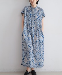 NOMBRE IMPAIR | 【予約】ダイヤボタニカルプリント　バンドカラーワンピース(ワンピース)