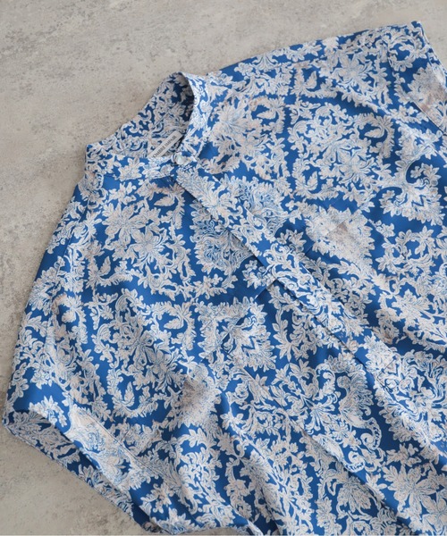 NOMBRE IMPAIR(ノンブルアンペール)の「【予約】ダイヤボタニカルプリント バンドカラーワンピース(ワンピース・レディース・ブルー・FREE)」の12枚目の写真