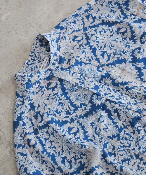 NOMBRE IMPAIR(ノンブルアンペール)の「【予約】ダイヤボタニカルプリント バンドカラーワンピース(ワンピース・レディース・ブルー・FREE)」の14枚目の写真