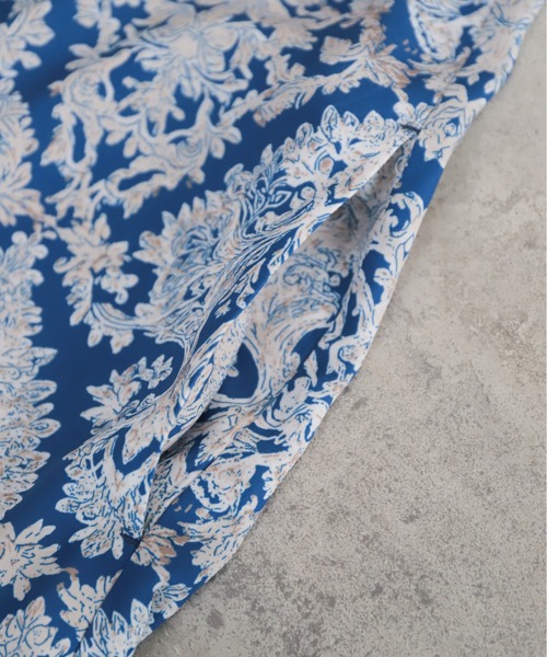 NOMBRE IMPAIR(ノンブルアンペール)の「【予約】ダイヤボタニカルプリント バンドカラーワンピース(ワンピース・レディース・ブルー・FREE)」の17枚目の写真