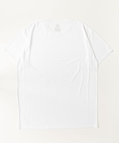 HANES(ヘインズ)の「【Hanes/ヘインズ】メンズ 大きいサイズ【2枚組】Hanes MOVES スクエアメッシュ クルーネックTシャツ(Tシャツ/カットソー・メンズ・ホワイト/ブラック・5L)」の4枚目の写真