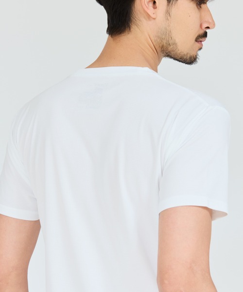 HANES(ヘインズ)の「【Hanes/ヘインズ】メンズ 大きいサイズ【2枚組】Hanes MOVES スクエアメッシュ クルーネックTシャツ(Tシャツ/カットソー・メンズ・ホワイト/ブラック・5L)」の8枚目の写真