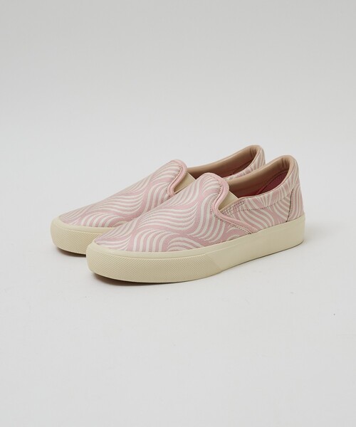 Au BANNISTER（オゥバニスター）の「【シルクネクタイ生地使用】スリッポンスニーカー（スニーカー・レディース・ベージュ/ピンク/ブラック・S/M/L）」の10枚目の写真