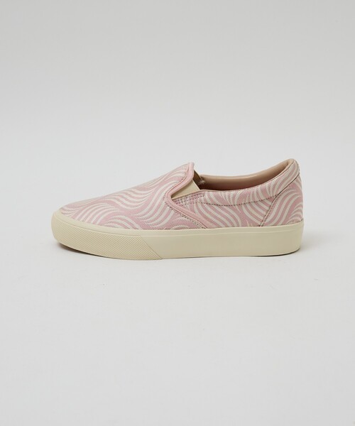 Au BANNISTER（オゥバニスター）の「【シルクネクタイ生地使用】スリッポンスニーカー（スニーカー・レディース・ベージュ/ピンク/ブラック・S/M/L）」の11枚目の写真