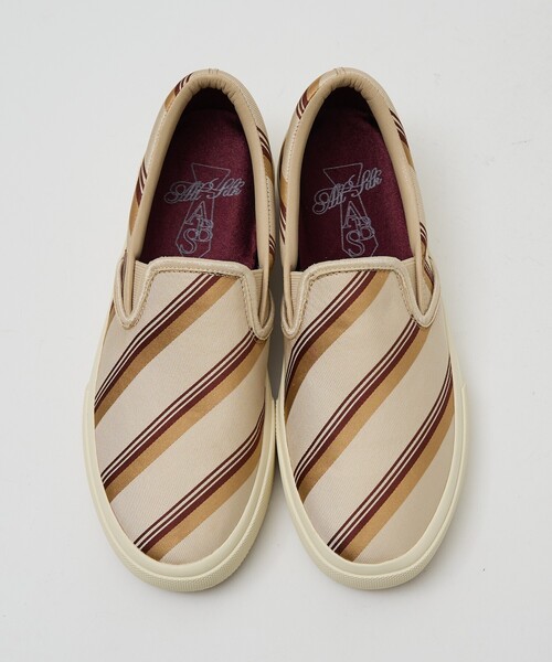 Au BANNISTER（オゥバニスター）の「【シルクネクタイ生地使用】スリッポンスニーカー（スニーカー・レディース・ベージュ/ピンク/ブラック・S/M/L）」の18枚目の写真