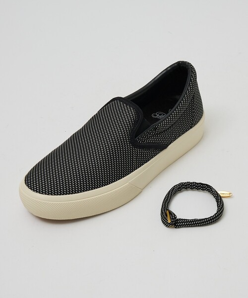 Au BANNISTER（オゥバニスター）の「【シルクネクタイ生地使用】スリッポンスニーカー（スニーカー・レディース・ベージュ/ピンク/ブラック・S/M/L）」の21枚目の写真