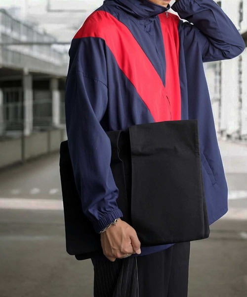 antiqua（アンティカ）の「REC BAGB レコードバッグ（トートバッグ・レディース・カーキ/ブラック・ONESIZE）」の3枚目の写真