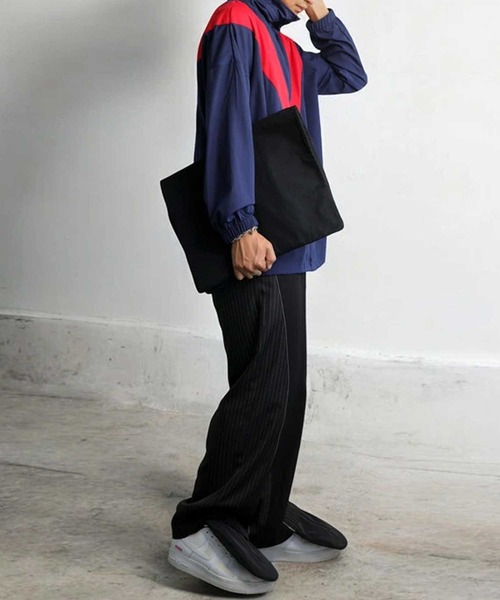 antiqua（アンティカ）の「REC BAGB レコードバッグ（トートバッグ・レディース・カーキ/ブラック・ONESIZE）」の6枚目の写真