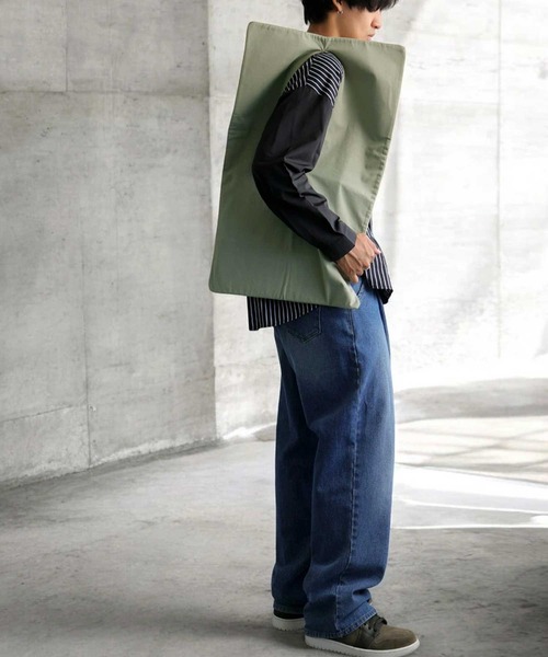 antiqua（アンティカ）の「REC BAGB レコードバッグ（トートバッグ・レディース・カーキ/ブラック・ONESIZE）」の14枚目の写真