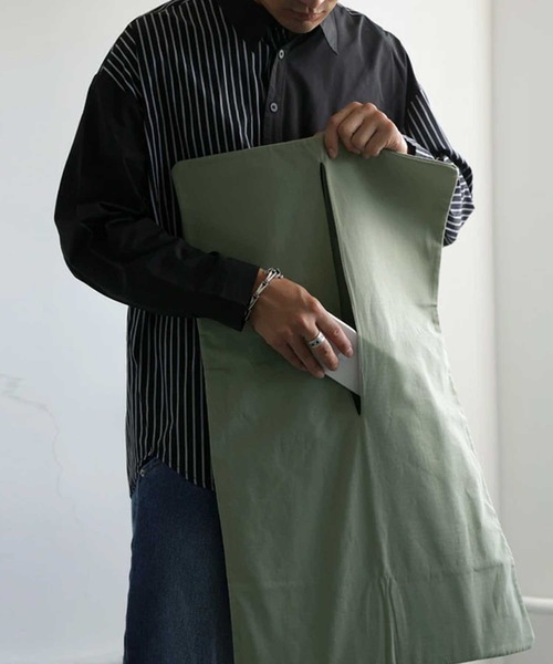 antiqua（アンティカ）の「REC BAGB レコードバッグ（トートバッグ・レディース・カーキ/ブラック・ONESIZE）」の16枚目の写真