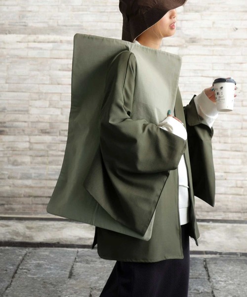 antiqua（アンティカ）の「REC BAGB レコードバッグ（トートバッグ・レディース・カーキ/ブラック・ONESIZE）」の18枚目の写真