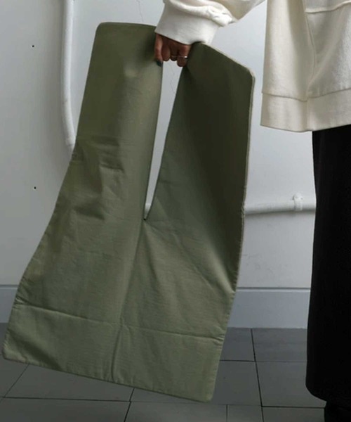 antiqua（アンティカ）の「REC BAGB レコードバッグ（トートバッグ・レディース・カーキ/ブラック・ONESIZE）」の20枚目の写真