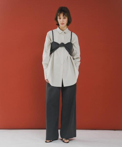 LAATO（ラート）の「twist bustier（キャミソール・レディース・ダークグレー/オフホワイト・FREE）」の7枚目の写真