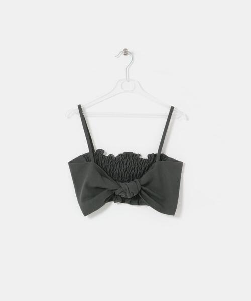 LAATO（ラート）の「twist bustier（キャミソール・レディース・ダークグレー/オフホワイト・FREE）」の10枚目の写真