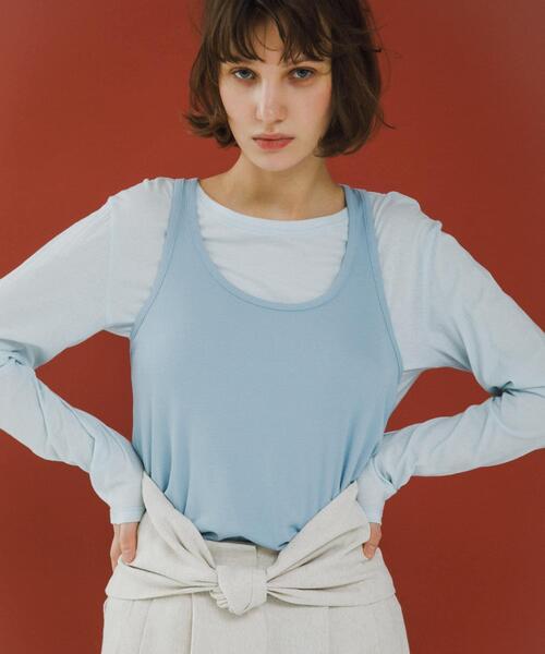 LAATO（ラート）の「twist bustier（キャミソール・レディース・ダークグレー/オフホワイト・FREE）」の12枚目の写真