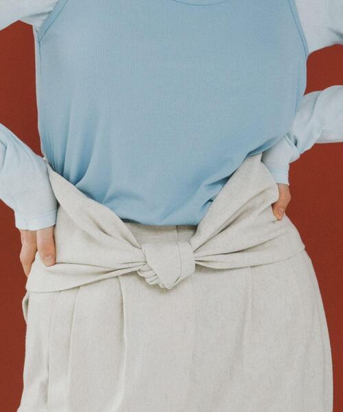 LAATO（ラート）の「twist bustier（キャミソール・レディース・ダークグレー/オフホワイト・FREE）」の13枚目の写真