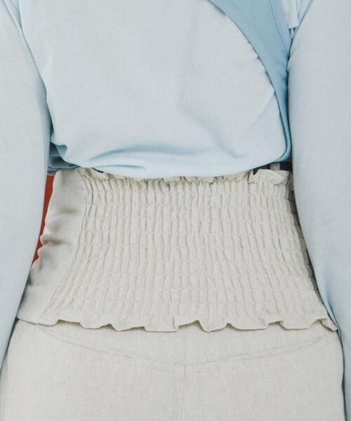 LAATO（ラート）の「twist bustier（キャミソール・レディース・ダークグレー/オフホワイト・FREE）」の14枚目の写真